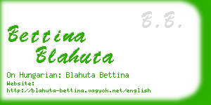 bettina blahuta business card